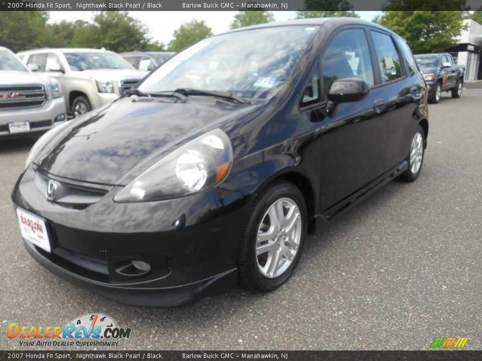 2007 Honda Fit Sport Nighthawk Black Pearl / Black Photo #5