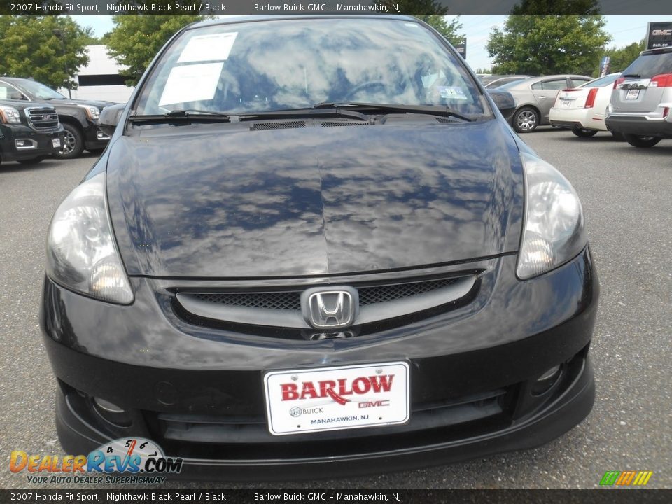 2007 Honda Fit Sport Nighthawk Black Pearl / Black Photo #6