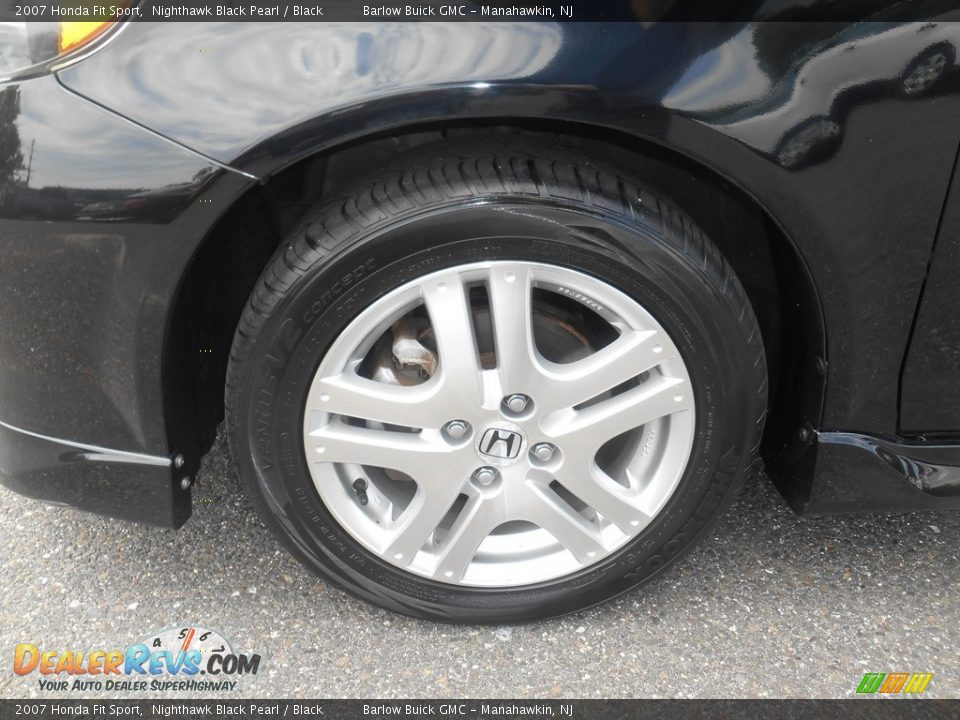 2007 Honda Fit Sport Nighthawk Black Pearl / Black Photo #7