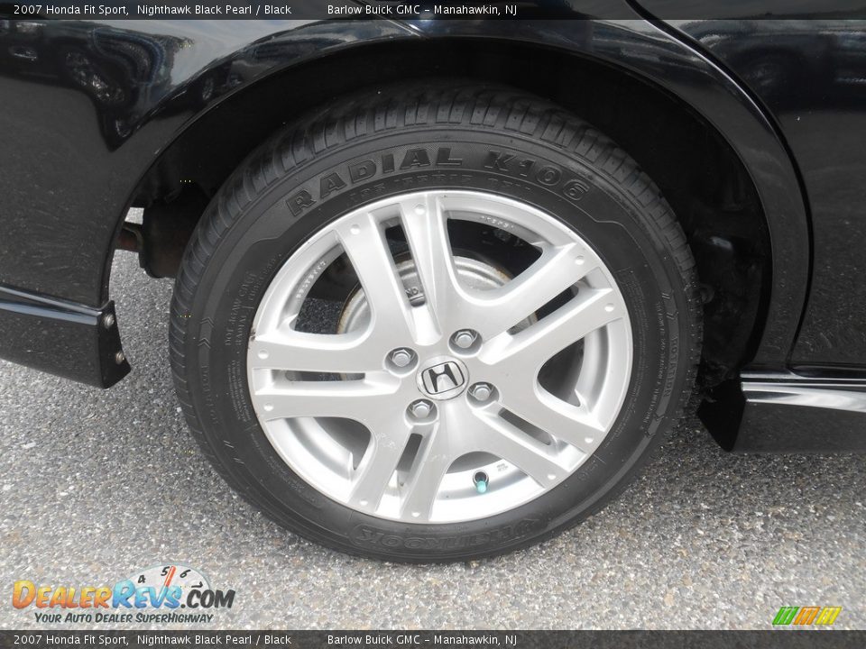 2007 Honda Fit Sport Nighthawk Black Pearl / Black Photo #9