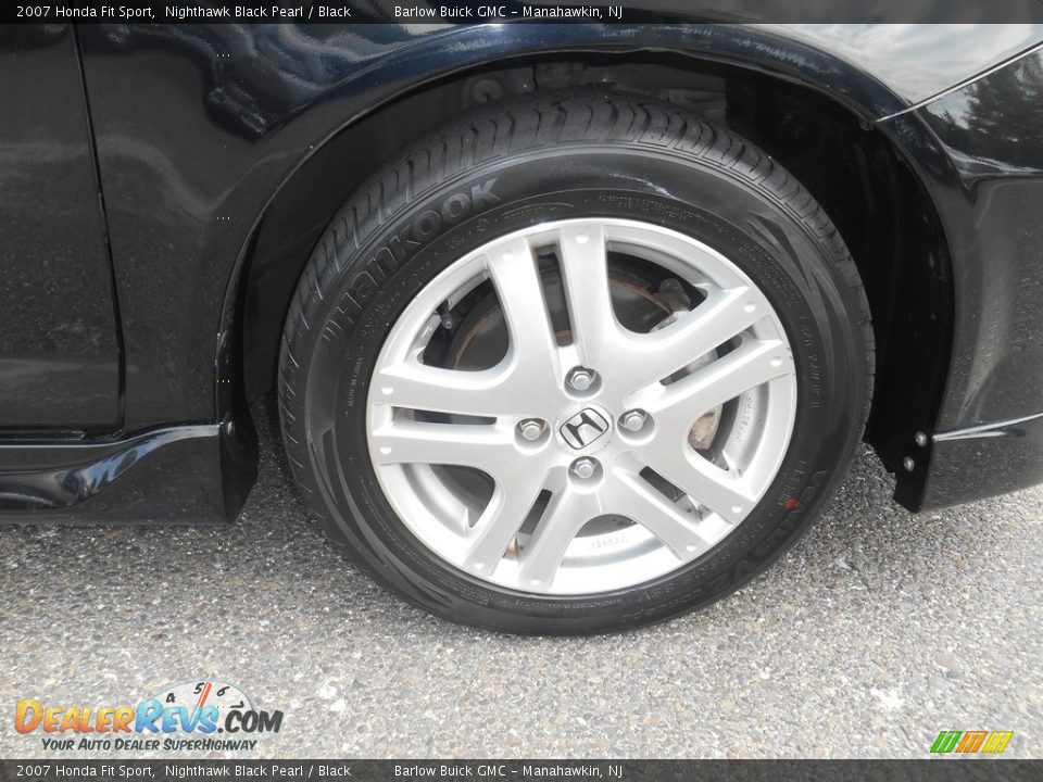 2007 Honda Fit Sport Nighthawk Black Pearl / Black Photo #10