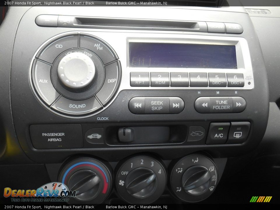 2007 Honda Fit Sport Nighthawk Black Pearl / Black Photo #16