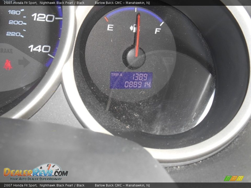 2007 Honda Fit Sport Nighthawk Black Pearl / Black Photo #17