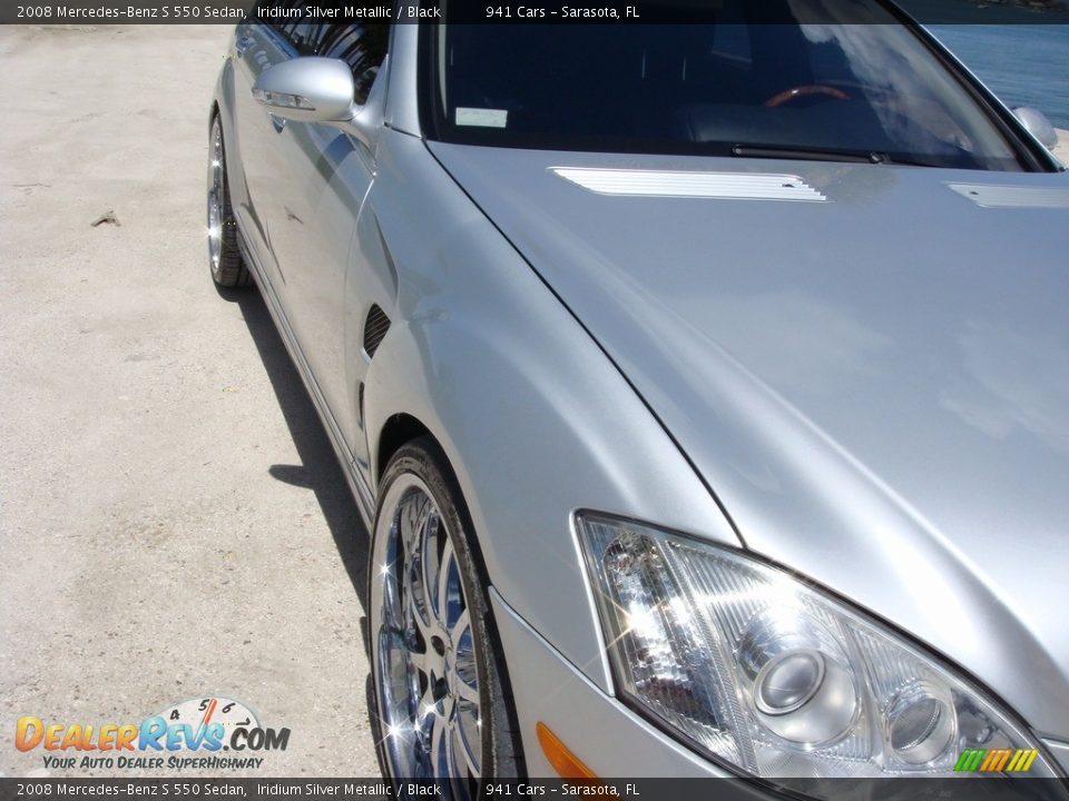 2008 Mercedes-Benz S 550 Sedan Iridium Silver Metallic / Black Photo #9