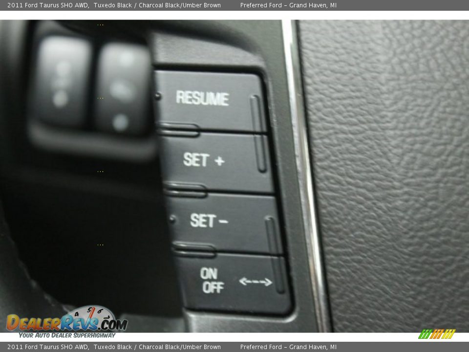 2011 Ford Taurus SHO AWD Tuxedo Black / Charcoal Black/Umber Brown Photo #10
