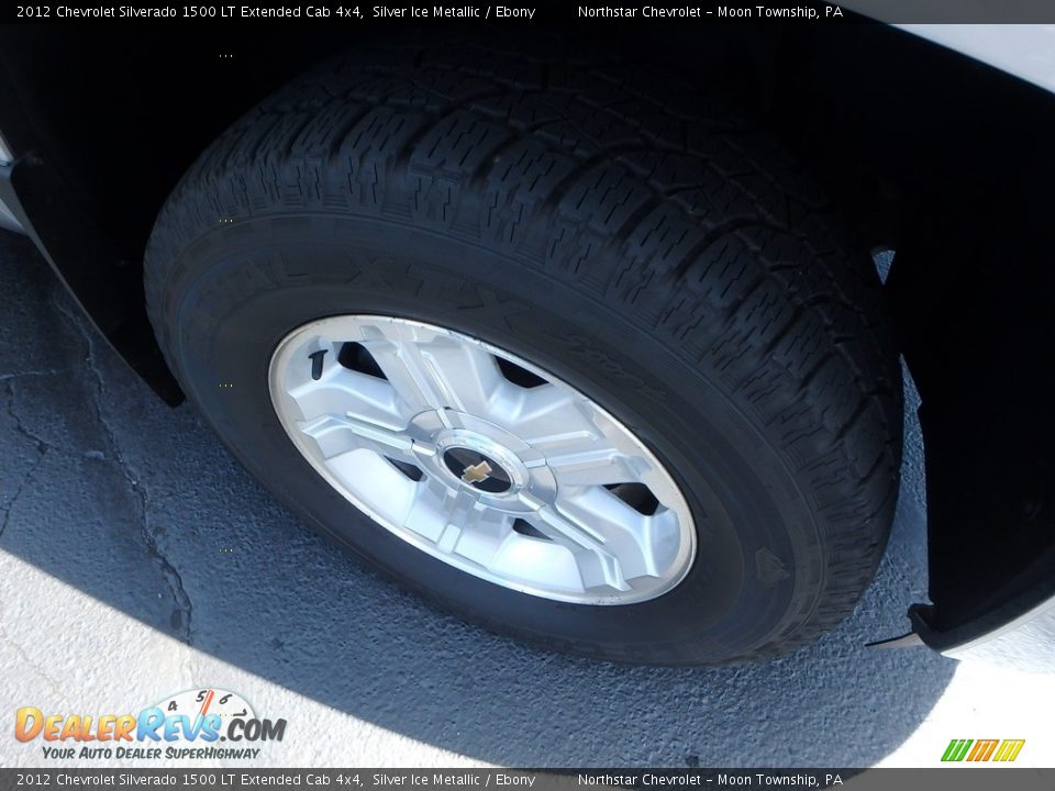 2012 Chevrolet Silverado 1500 LT Extended Cab 4x4 Silver Ice Metallic / Ebony Photo #13