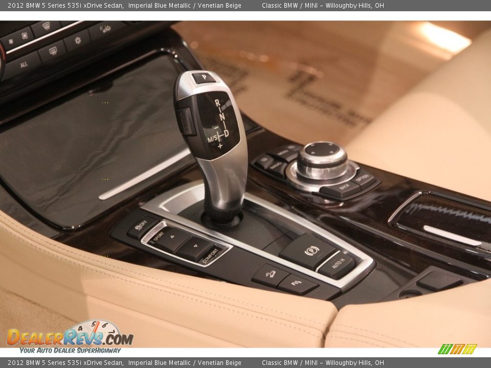 2012 BMW 5 Series 535i xDrive Sedan Imperial Blue Metallic / Venetian Beige Photo #12