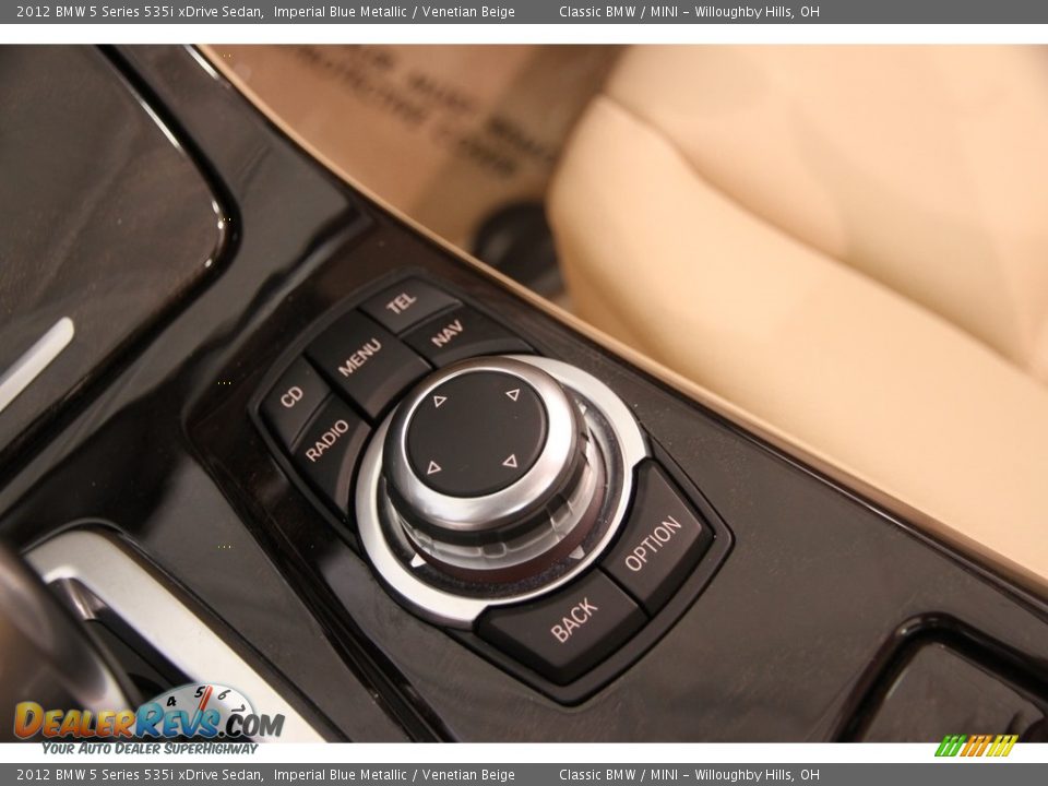 2012 BMW 5 Series 535i xDrive Sedan Imperial Blue Metallic / Venetian Beige Photo #13