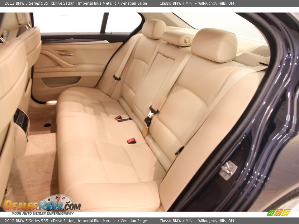 2012 BMW 5 Series 535i xDrive Sedan Imperial Blue Metallic / Venetian Beige Photo #17