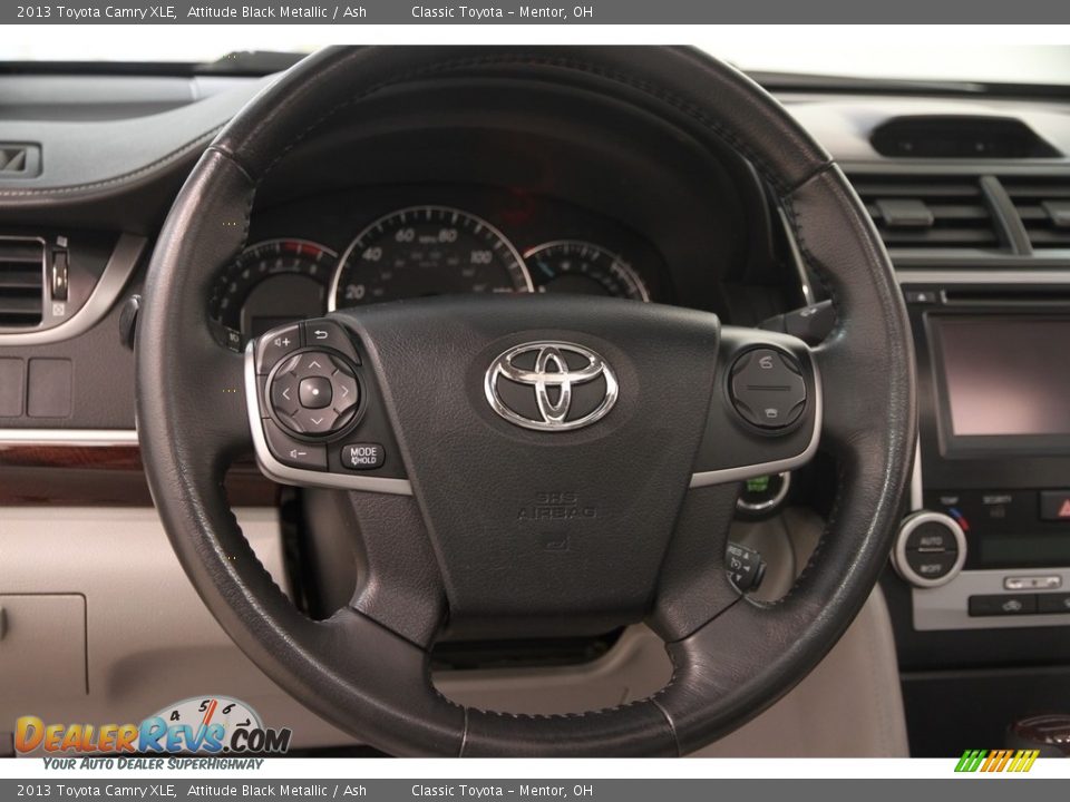 2013 Toyota Camry XLE Attitude Black Metallic / Ash Photo #6
