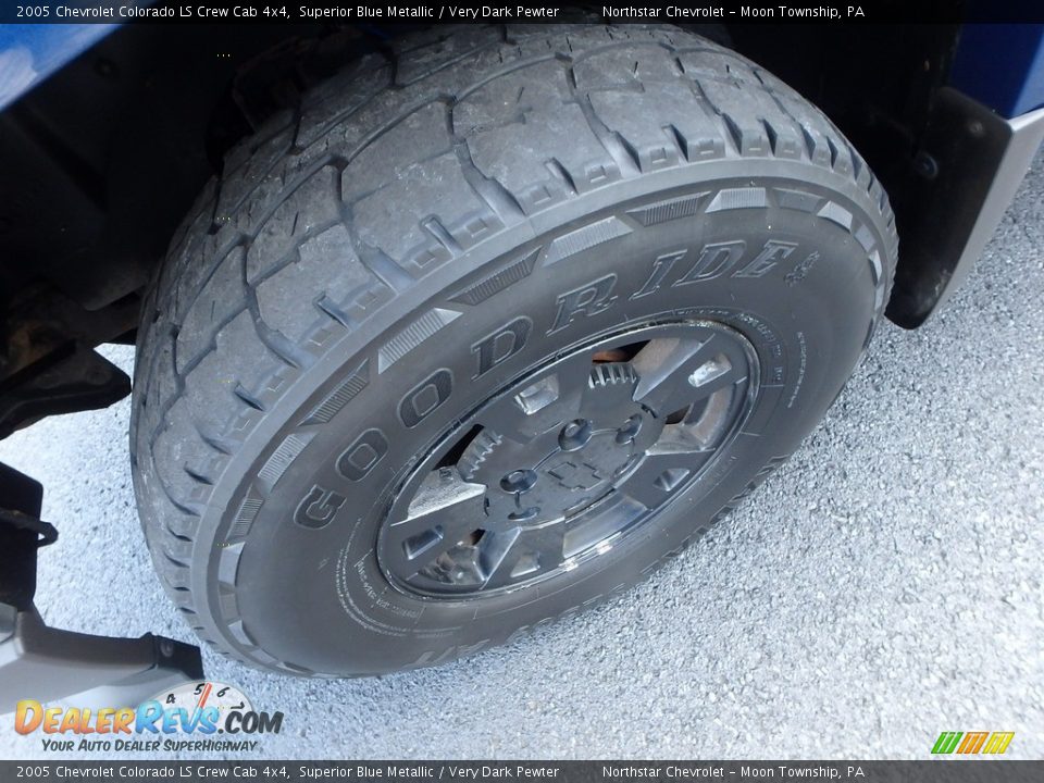 2005 Chevrolet Colorado LS Crew Cab 4x4 Superior Blue Metallic / Very Dark Pewter Photo #7
