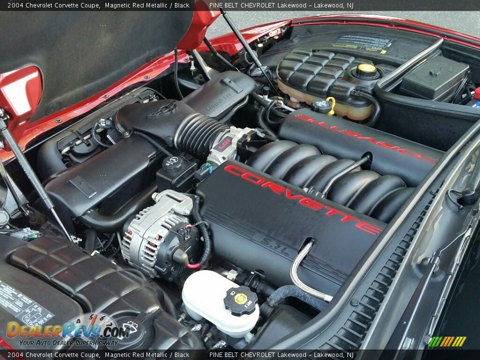 2004 Chevrolet Corvette Coupe Magnetic Red Metallic / Black Photo #26