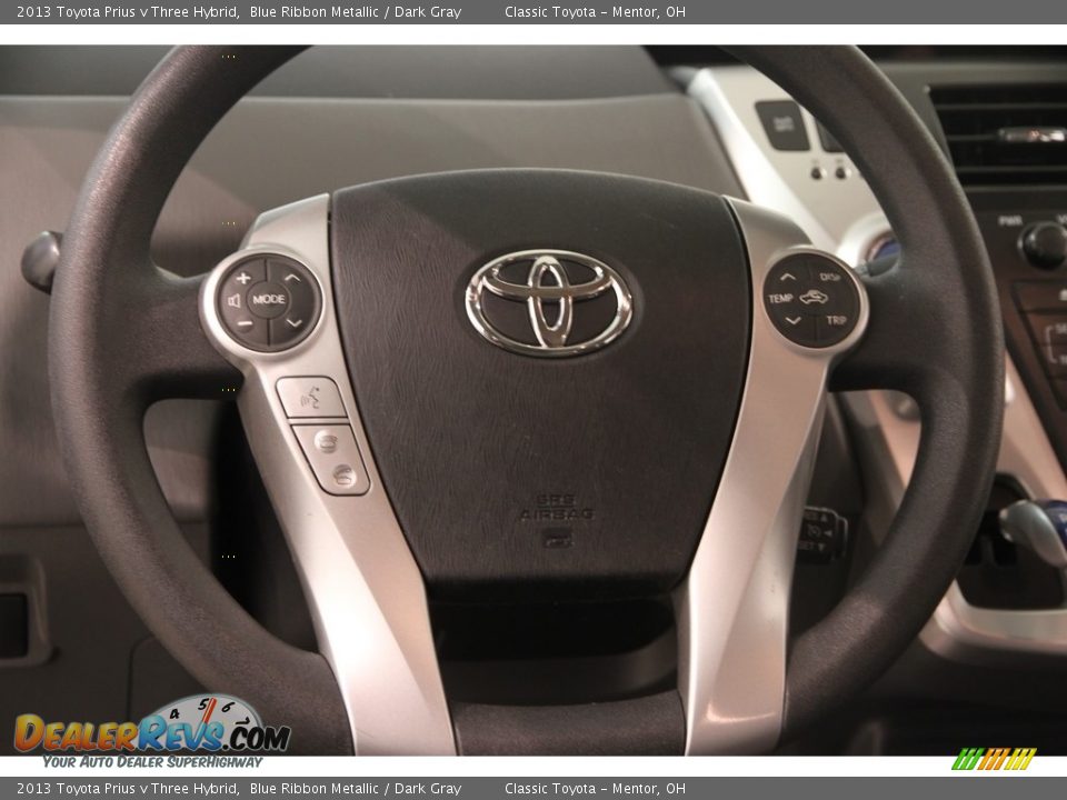 2013 Toyota Prius v Three Hybrid Blue Ribbon Metallic / Dark Gray Photo #6