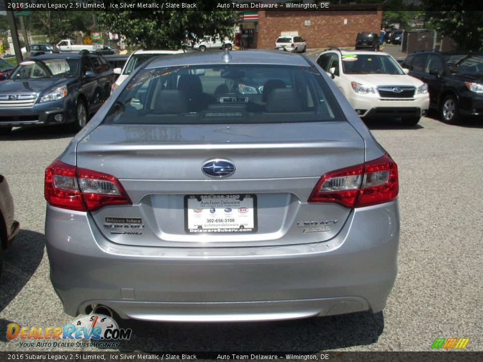 2016 Subaru Legacy 2.5i Limited Ice Silver Metallic / Slate Black Photo #5