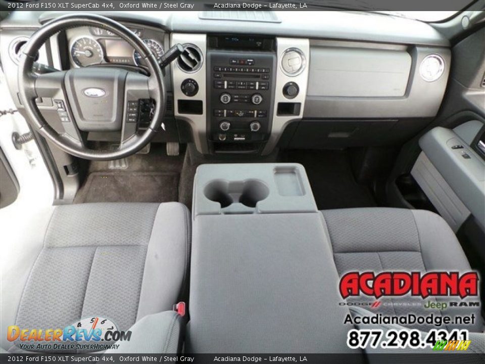 2012 Ford F150 XLT SuperCab 4x4 Oxford White / Steel Gray Photo #18