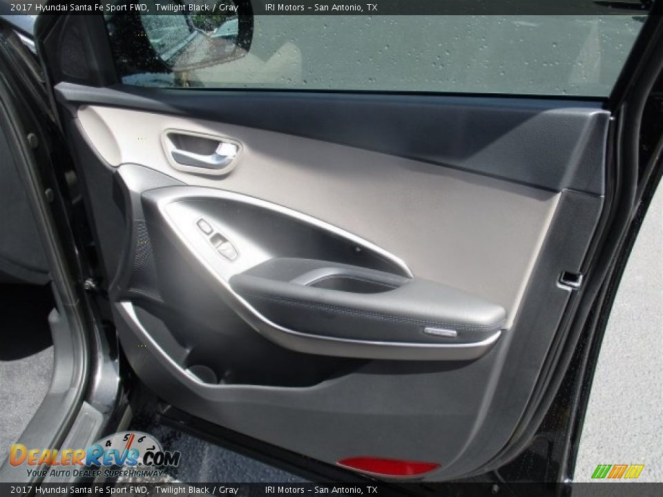 2017 Hyundai Santa Fe Sport FWD Twilight Black / Gray Photo #9