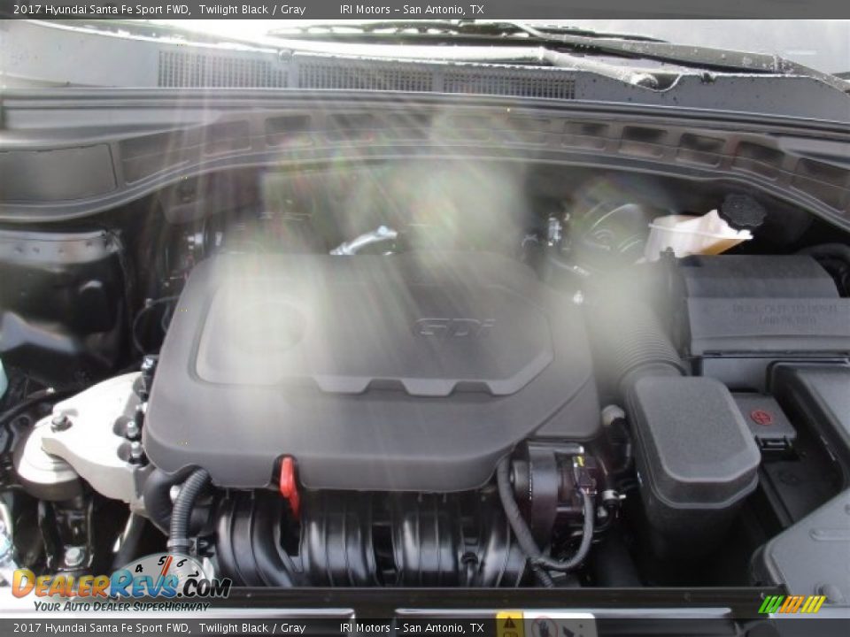 2017 Hyundai Santa Fe Sport FWD Twilight Black / Gray Photo #19