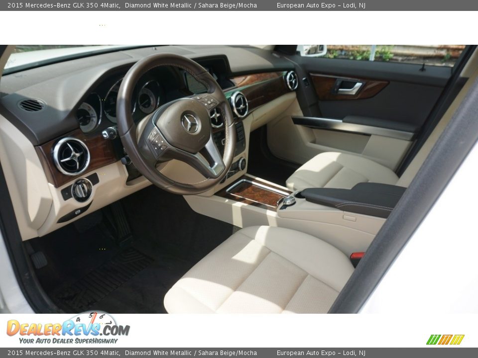 2015 Mercedes-Benz GLK 350 4Matic Diamond White Metallic / Sahara Beige/Mocha Photo #5