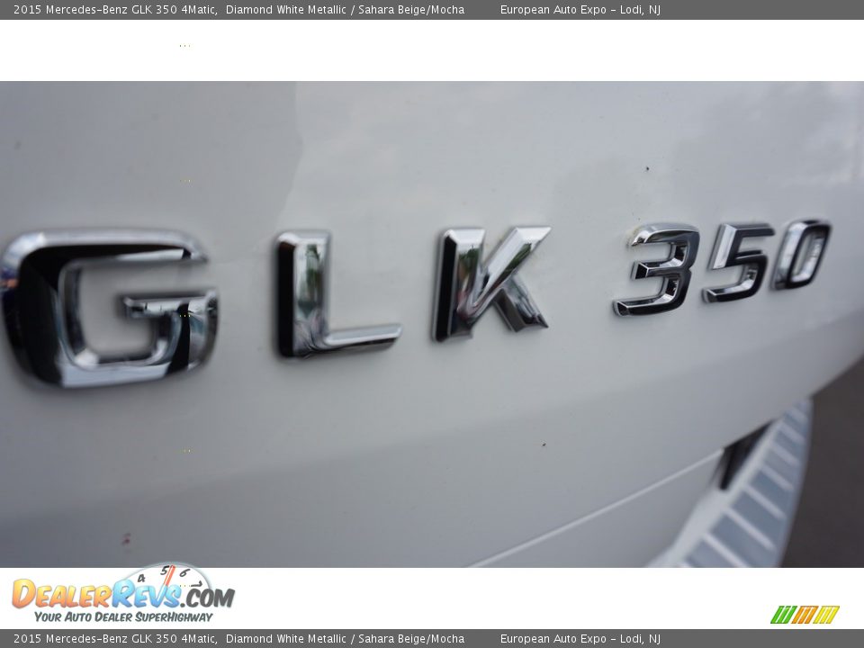 2015 Mercedes-Benz GLK 350 4Matic Diamond White Metallic / Sahara Beige/Mocha Photo #35