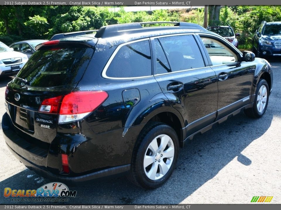 2012 Subaru Outback 2.5i Premium Crystal Black Silica / Warm Ivory Photo #6