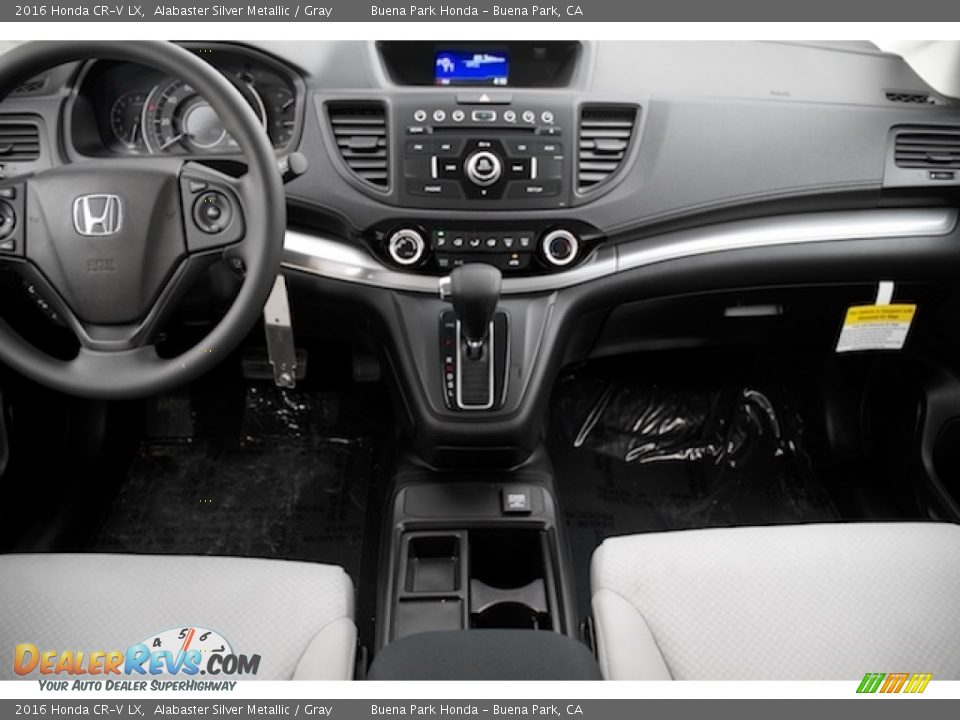 2016 Honda CR-V LX Alabaster Silver Metallic / Gray Photo #12