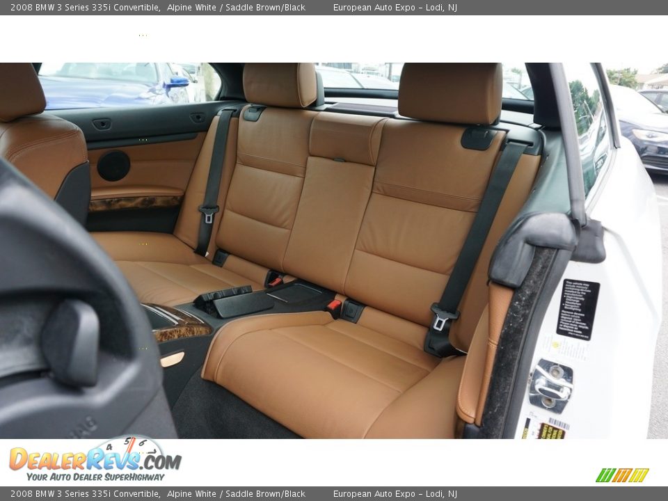 2008 BMW 3 Series 335i Convertible Alpine White / Saddle Brown/Black Photo #6