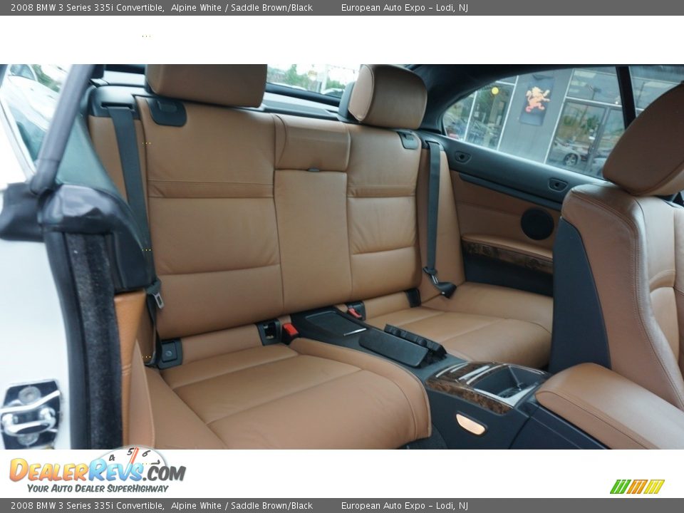 2008 BMW 3 Series 335i Convertible Alpine White / Saddle Brown/Black Photo #7