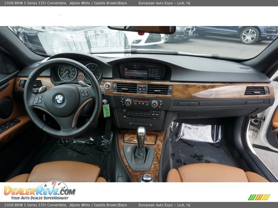2008 BMW 3 Series 335i Convertible Alpine White / Saddle Brown/Black Photo #8