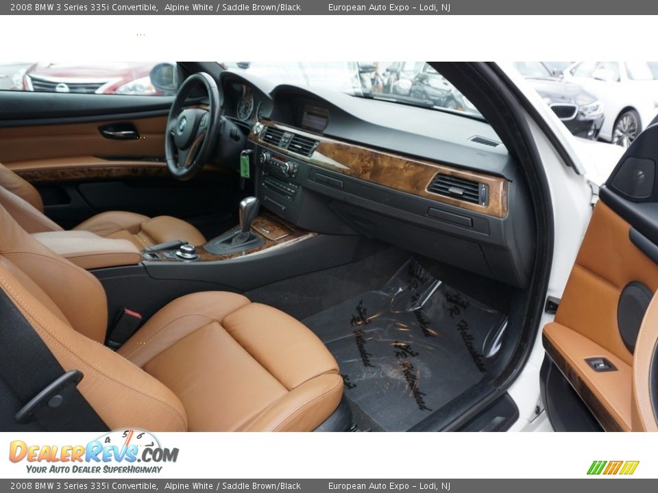 2008 BMW 3 Series 335i Convertible Alpine White / Saddle Brown/Black Photo #9