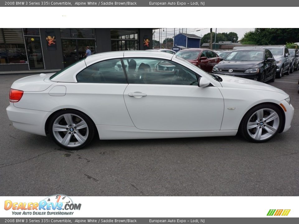 2008 BMW 3 Series 335i Convertible Alpine White / Saddle Brown/Black Photo #14