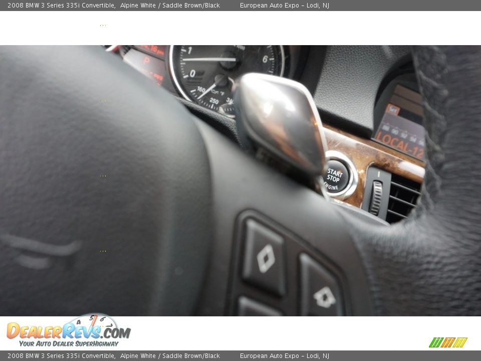 2008 BMW 3 Series 335i Convertible Alpine White / Saddle Brown/Black Photo #18