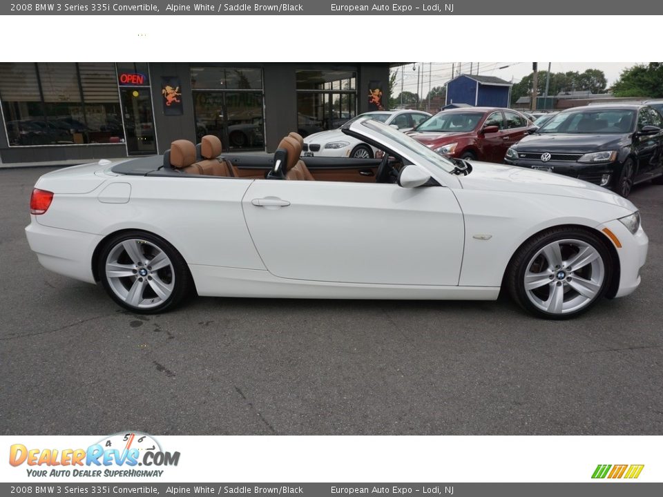 2008 BMW 3 Series 335i Convertible Alpine White / Saddle Brown/Black Photo #30