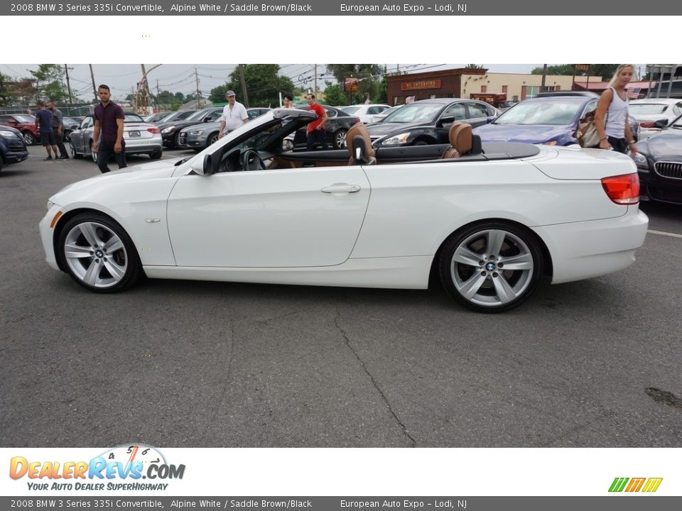 2008 BMW 3 Series 335i Convertible Alpine White / Saddle Brown/Black Photo #33