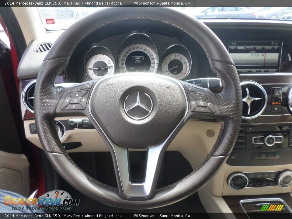 2014 Mercedes-Benz GLK 350 Mars Red / Almond Beige/Mocha Photo #11