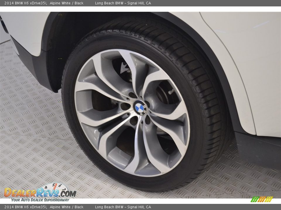 2014 BMW X6 xDrive35i Alpine White / Black Photo #10