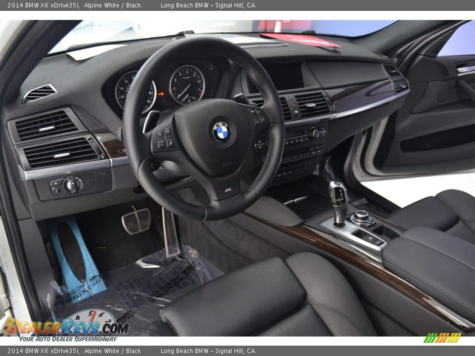 2014 BMW X6 xDrive35i Alpine White / Black Photo #11