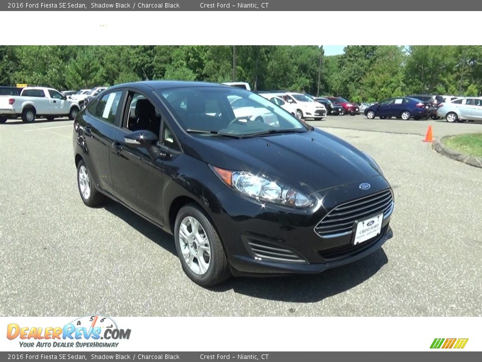 2016 Ford Fiesta SE Sedan Shadow Black / Charcoal Black Photo #1