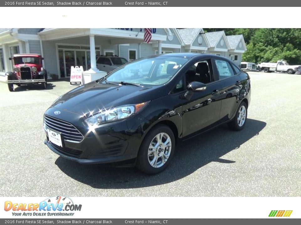 2016 Ford Fiesta SE Sedan Shadow Black / Charcoal Black Photo #3