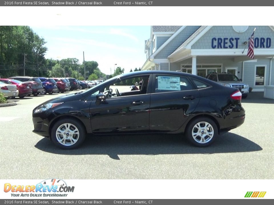 2016 Ford Fiesta SE Sedan Shadow Black / Charcoal Black Photo #4