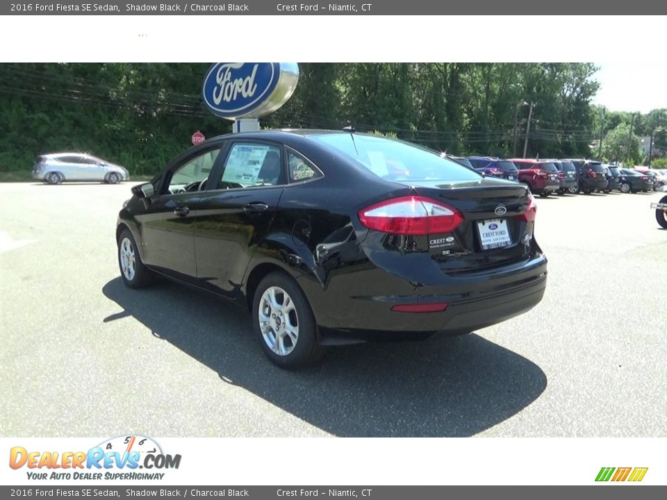 2016 Ford Fiesta SE Sedan Shadow Black / Charcoal Black Photo #5