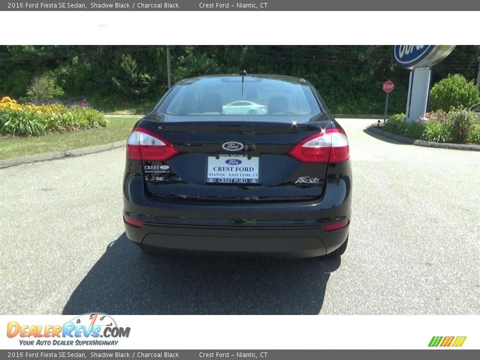 2016 Ford Fiesta SE Sedan Shadow Black / Charcoal Black Photo #6