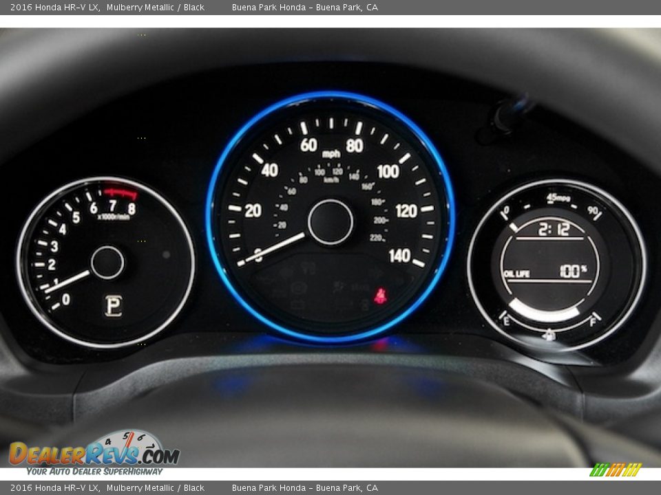 2016 Honda HR-V LX Mulberry Metallic / Black Photo #16