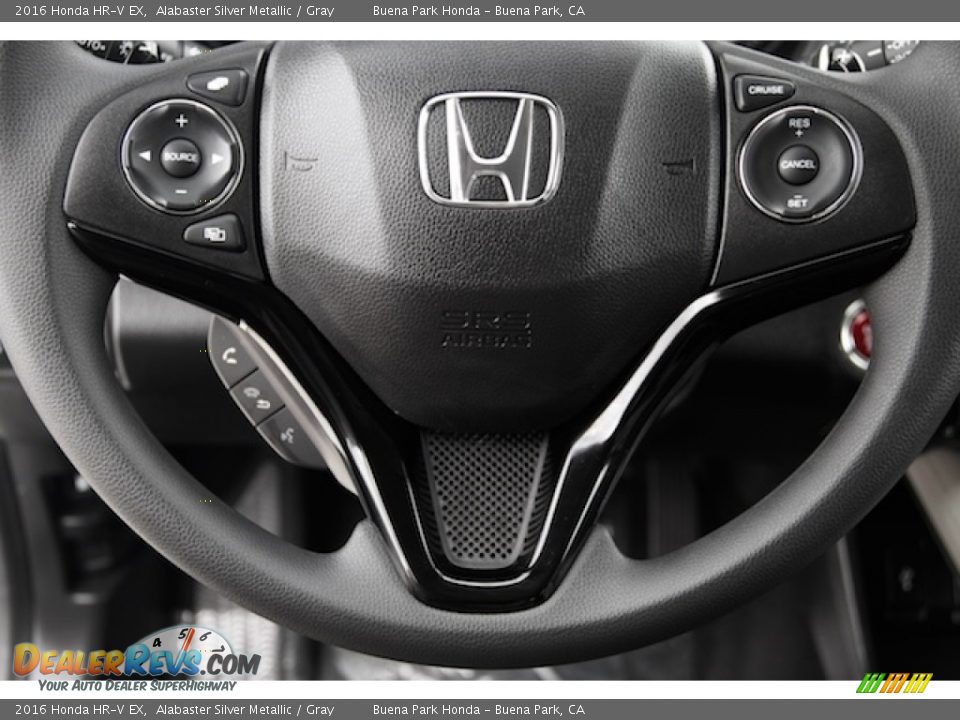 2016 Honda HR-V EX Alabaster Silver Metallic / Gray Photo #10