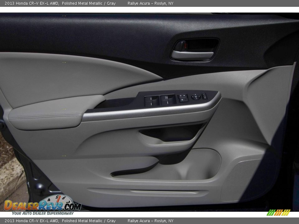 2013 Honda CR-V EX-L AWD Polished Metal Metallic / Gray Photo #6