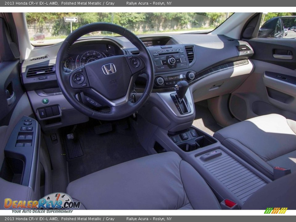 2013 Honda CR-V EX-L AWD Polished Metal Metallic / Gray Photo #8