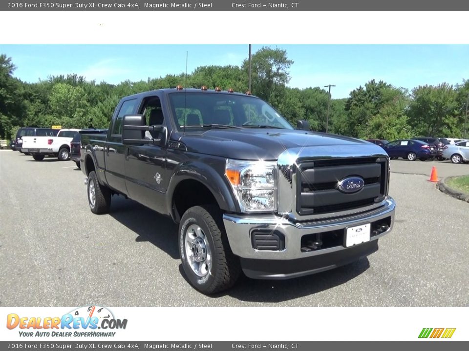 2016 Ford F350 Super Duty XL Crew Cab 4x4 Magnetic Metallic / Steel Photo #1