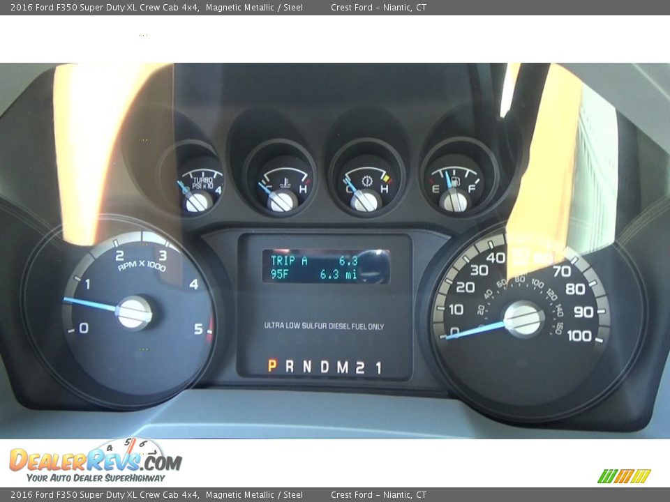 2016 Ford F350 Super Duty XL Crew Cab 4x4 Magnetic Metallic / Steel Photo #14