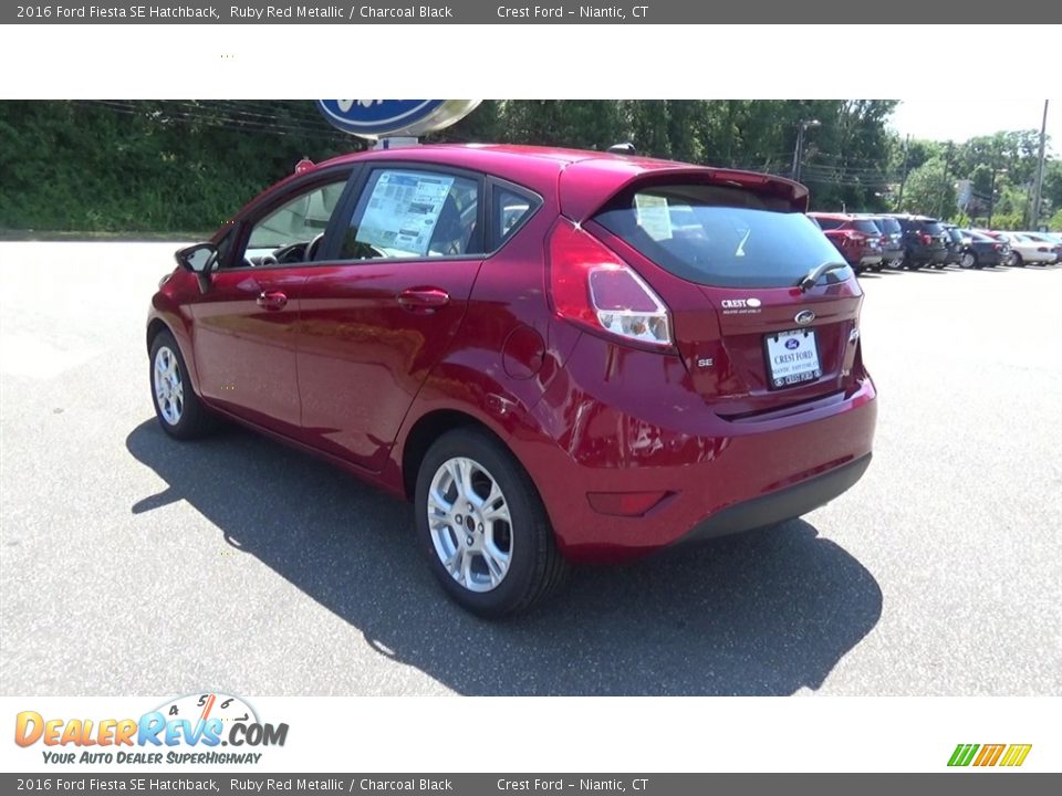 2016 Ford Fiesta SE Hatchback Ruby Red Metallic / Charcoal Black Photo #5
