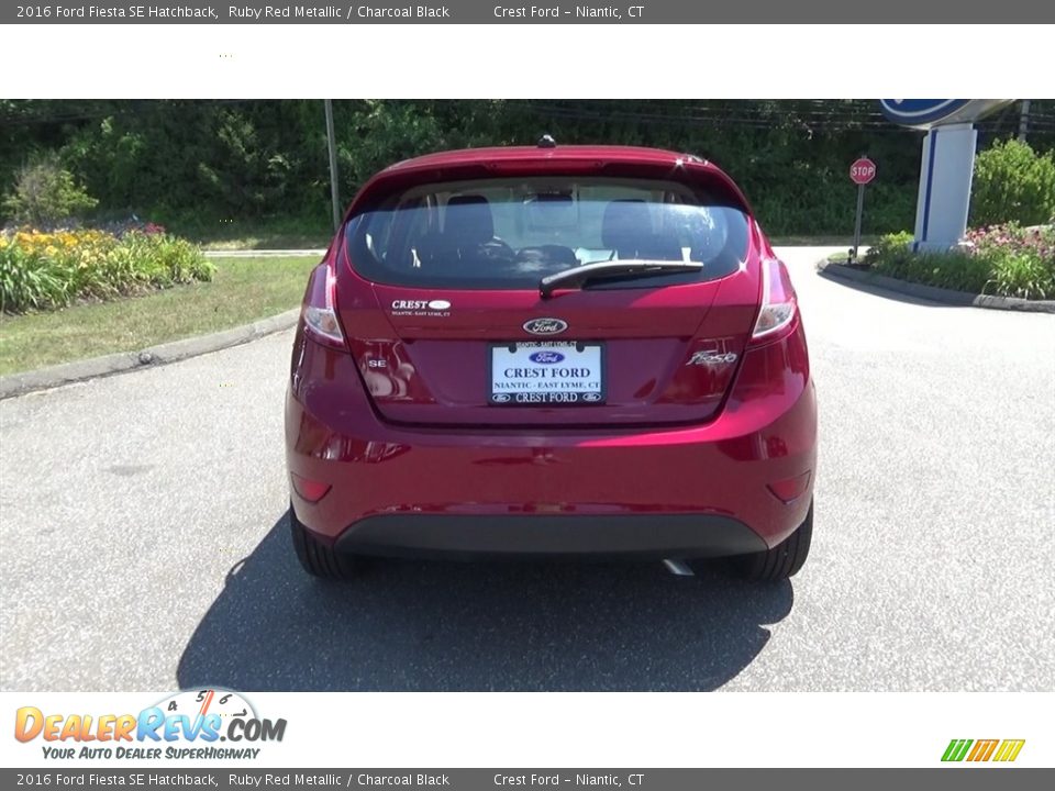 2016 Ford Fiesta SE Hatchback Ruby Red Metallic / Charcoal Black Photo #6