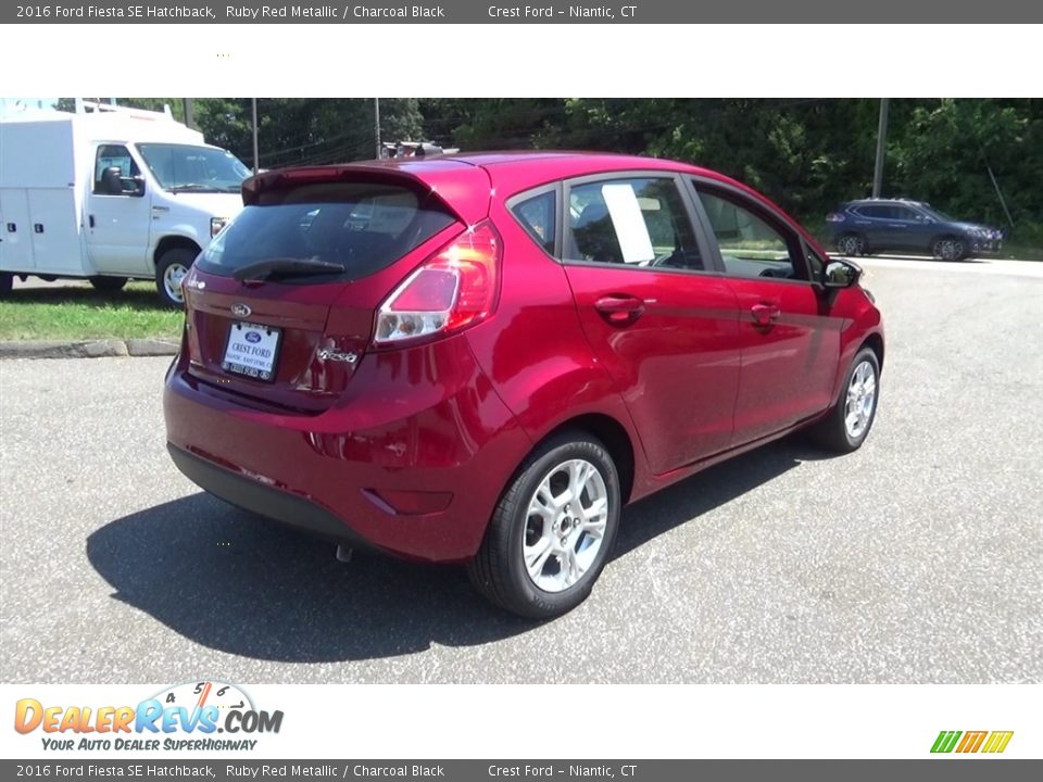 2016 Ford Fiesta SE Hatchback Ruby Red Metallic / Charcoal Black Photo #7